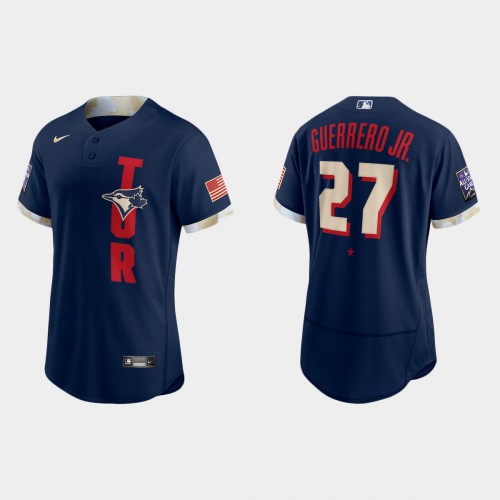 Toronto Toronto Blue Jays #27 Vladimir Guerrero Jr. 2021 All Star Game Authentic Navy Jersey Men's
