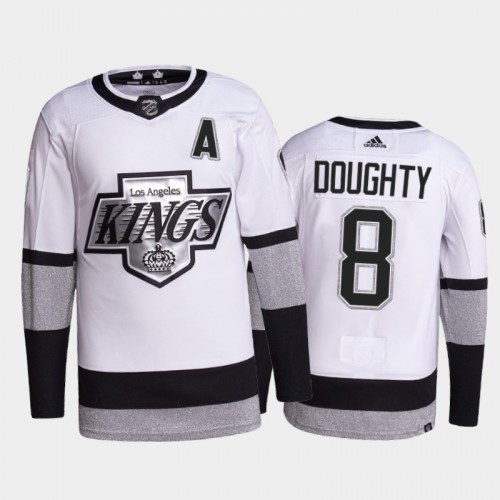 Adidas Los Angeles Kings #8 Drew Doughty Men's 2021-22 Alternate Authentic Jersey - White Men's