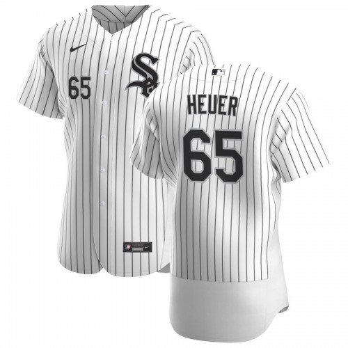 Chicago Chicago White Sox #65 Codi Heuer Men's White Home 2020 Authentic Player Jersey Men's