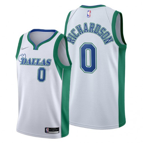 Dallas Dallas Mavericks #0 Josh Richardson Youth 2021-22 City Edition White Jersey Youth