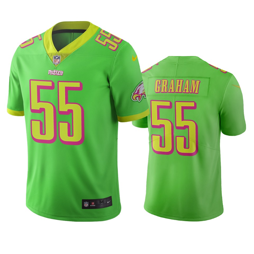 Philadelphia Eagles #55 Brandon Graham Green Vapor Limited City Edition Jersey