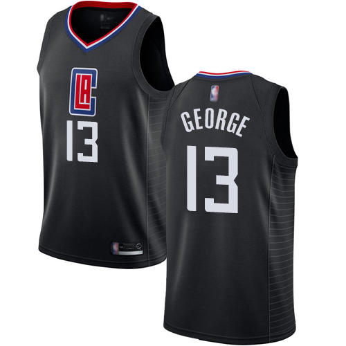 Los Angeles Clippers #13 Paul George Black Youth Swingman Statement Edition Jersey Youth