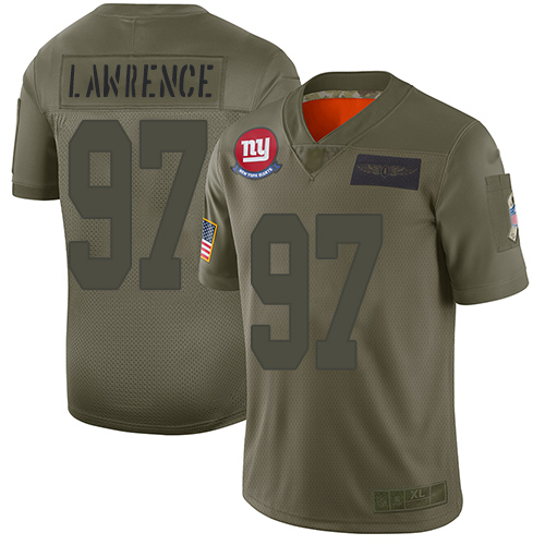 Giants #97 Dexter Lawrence Camo Youth Stitched Limited 2019 Salute To Service Jersey