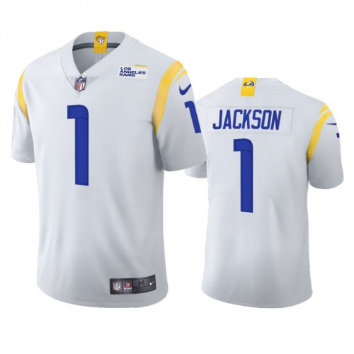 Los Angeles Los Angeles Rams #1 Desean Jackson Men's 2021 Vapor Limited Jersey - White Men's