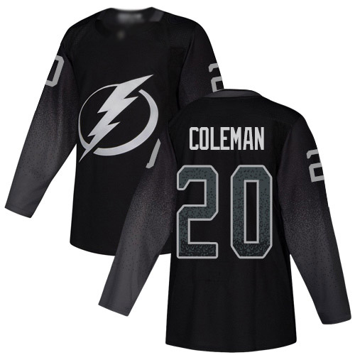 Adidas Tampa Bay Lightning #20 Blake Coleman Black Alternate Authentic Youth Stitched Jersey Youth
