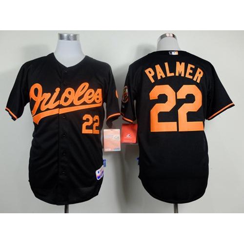 Baltimore Orioles #22 Jim Palmer Black Cool Base Stitched Jersey Men's