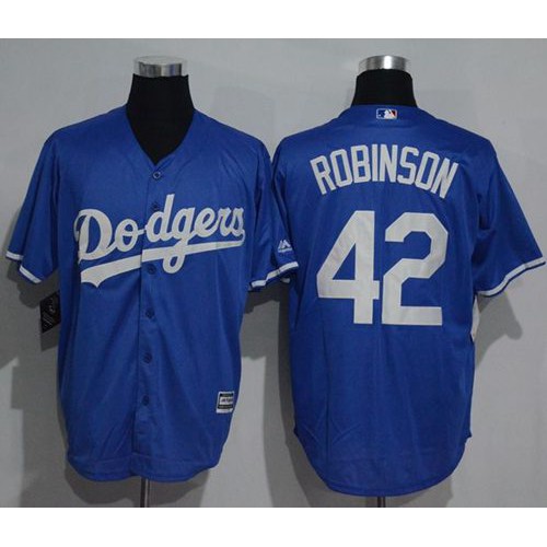 Los Angeles Dodgers #42 Jackie Robinson Blue New Cool Base Stitched Jersey Men's