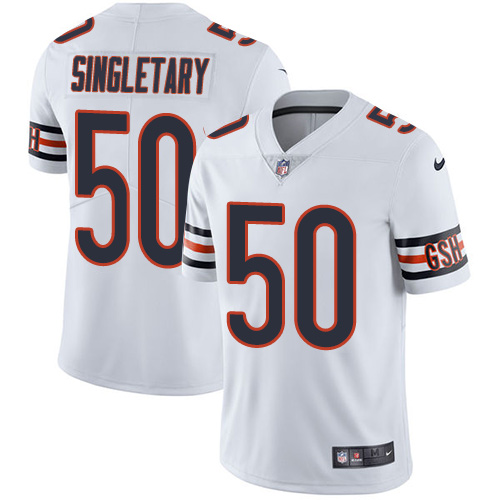 Bears #50 Mike Singletary White Men's Stitched Vapor Untouchable Limited Jersey