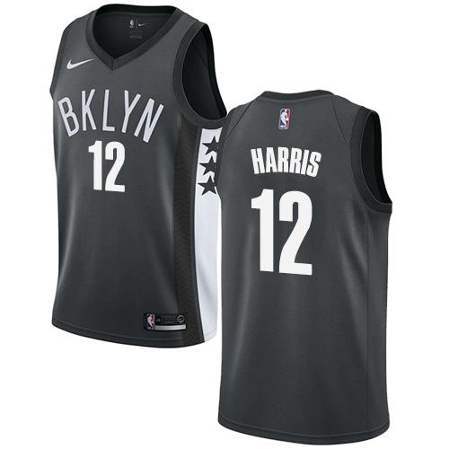 Brooklyn Nets #12 Joe Harris Gray Swingman Statement Edition Jersey Mens