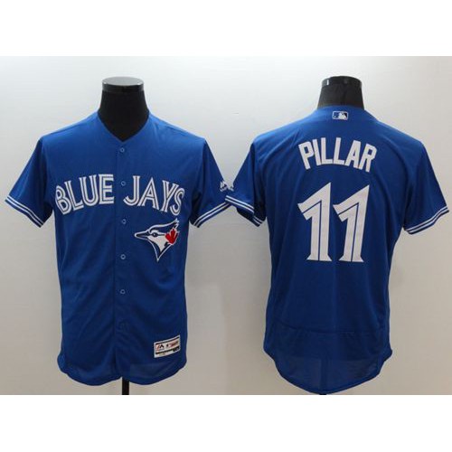 Toronto Blue Jays #11 Kevin Pillar Blue Flexbase Authentic Collection Stitched Jersey Men's