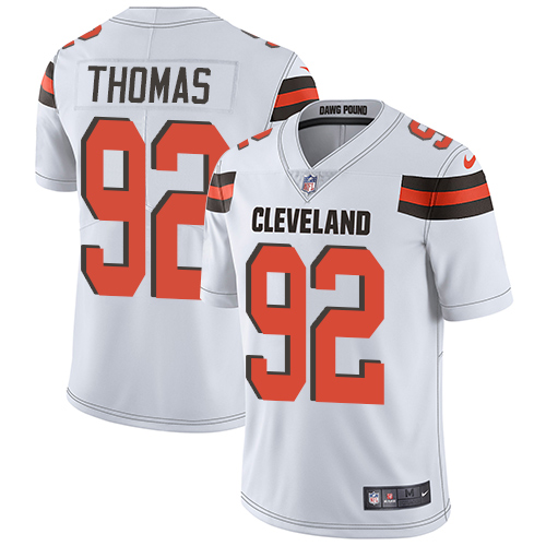 Cleveland Browns #92 Chad Thomas White Men's Stitched Vapor Untouchable Limited Jersey Men's