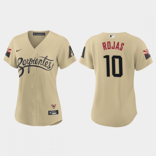 Arizona Arizona Diamondbacks #10 Josh Rojas Women's 2021 City Connect Jersey Gold Womens