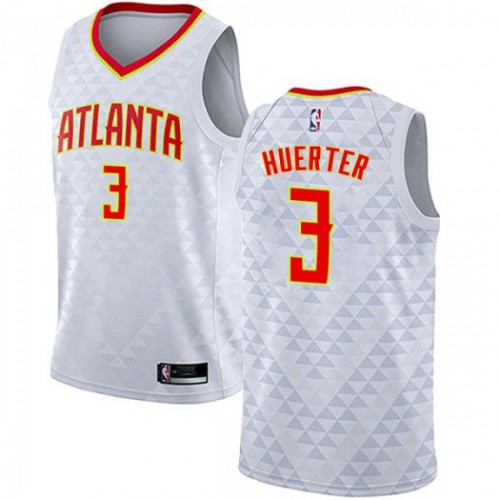 Atlanta Hawks #3 Kevin Huerter White Swingman Association Edition Jersey Mens