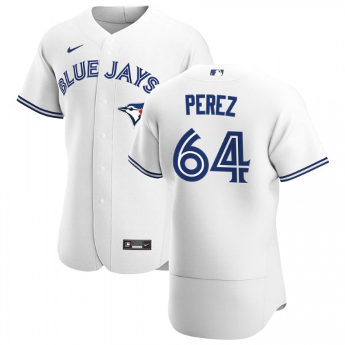 Toronto Toronto Blue Jays #64 Hector Perez Men's White Home 2020 Authentic Player Jersey Men's