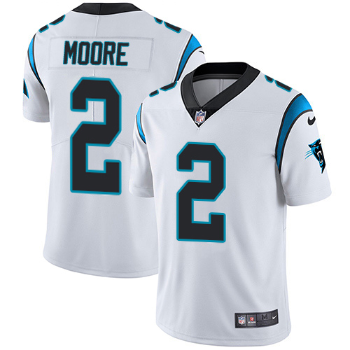 Panthers #2 DJ Moore White Youth Stitched Vapor Untouchable Limited Jersey