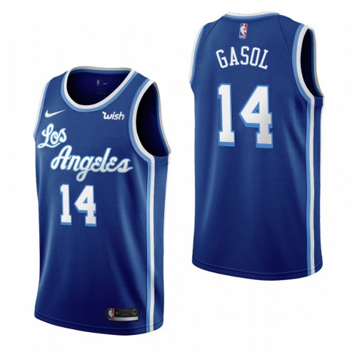 Los Angeles Los Angeles Lakers #14 Marc Gasol Blue 2019-20 Classic Edition Stitched Womens Jersey Womens