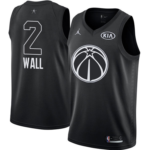 Washington Wizards #2 John Wall Black Youth Jordan Swingman 2018 All-Star Game Jersey Youth