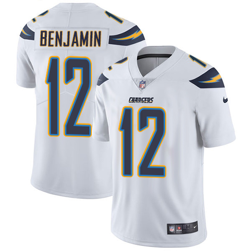 Los Angeles Chargers #12 Travis Benjamin White Youth Stitched Vapor Untouchable Limited Jersey Youth