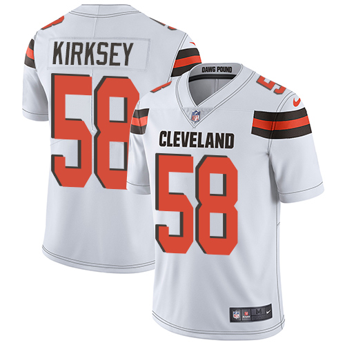 Cleveland Browns #58 Christian Kirksey White Men's Stitched Vapor Untouchable Limited Jersey Men's