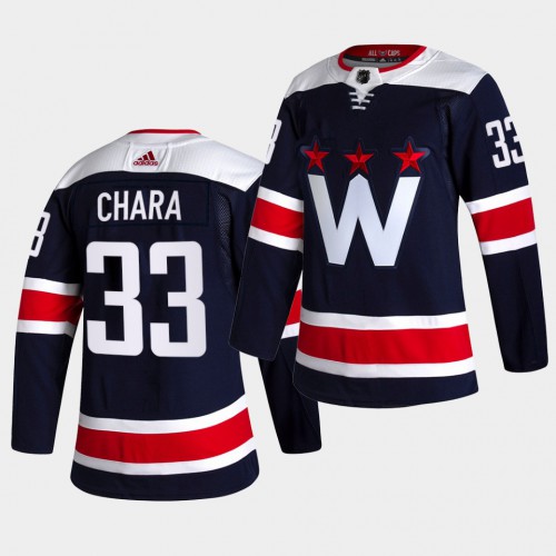 Adidas Washington Capitals #33 Zdeno Chara Men's 2021-22 Alternate Authentic Jersey - Black Men's