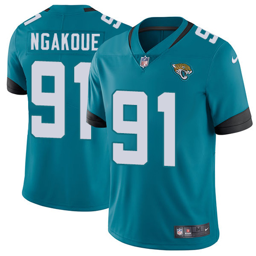 Jacksonville Jaguars #91 Yannick Ngakoue Teal Green Alternate Youth Stitched Vapor Untouchable Limited Jersey Youth