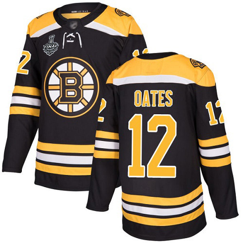 Adidas Boston Bruins #12 Adam Oates Black Home Authentic Stanley Cup Final Bound Stitched Jersey Men's