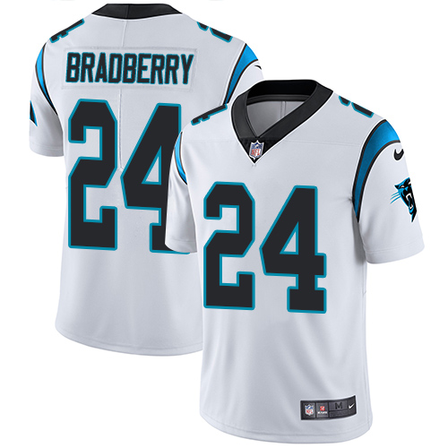 Carolina Panthers #24 James Bradberry White Men's Stitched Vapor Untouchable Limited Jersey Men's