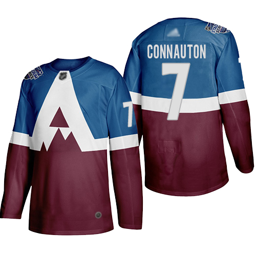 Adidas Colorado Colorado Avalanche #7 Kevin Connauton Men's 2020 Stadium Series Burgundy Stitched Jersey Men's