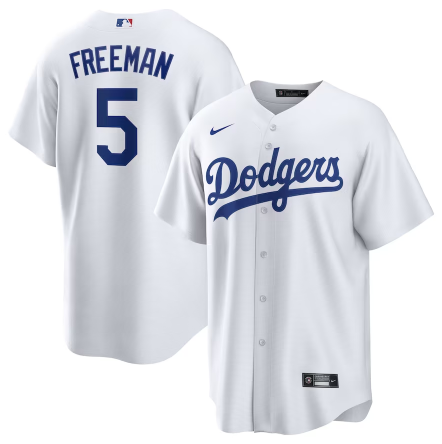 Men's Youth Women's Los Angeles Dodgers#5 Freddie Freeman White Home Jersey