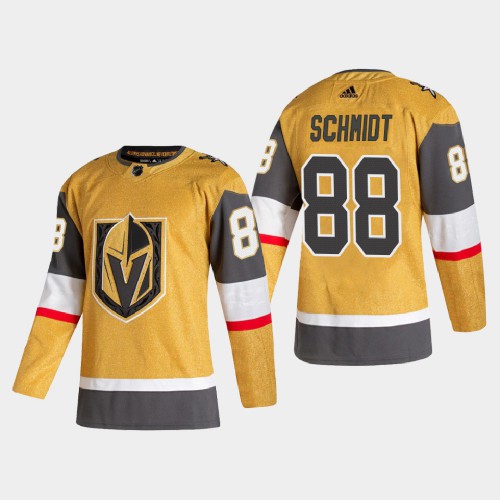 Vegas Golden Vegas Golden Knights #88 Nate Schmidt Men's Adidas 2020-21 Authentic Player Alternate Stitched Jersey Gold Men's