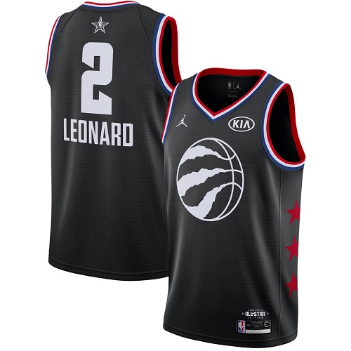 Toronto Raptors #2 Kawhi Leonard Black Youth Jordan Swingman 2019 All-Star Game Jersey Youth