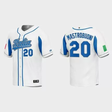 Miles Mastrobuoni Italy Baseball 2023 World Baseball Classic Jersey – White