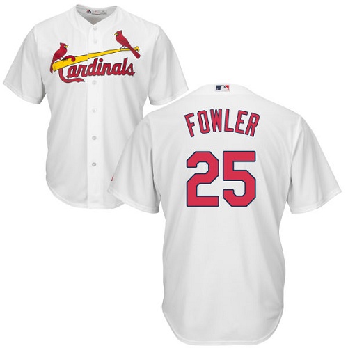 St.Louis Cardinals #25 Dexter Fowler White Cool Base Stitched Youth Jersey Youth