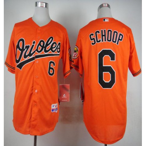 Baltimore Orioles #6 Jonathan Schoop Orange Cool Base Stitched Jersey Men's