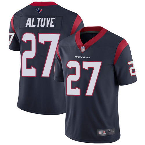 Houston Texans #27 Jose Altuve Navy Blue Team Color Youth Stitched Vapor Untouchable Limited Jersey Youth