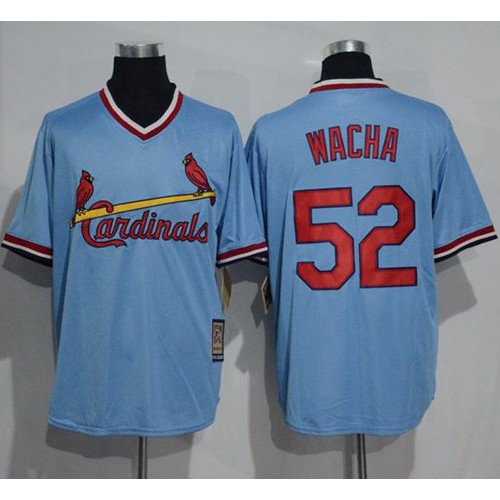 St.Louis Cardinals #52 Michael Wacha Blue Cooperstown Throwback Stitched Jersey Men's