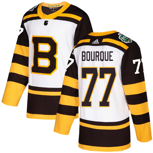 Adidas Boston Bruins #77 Ray Bourque White Authentic 2019 Winter Classic Stitched Jersey Men's
