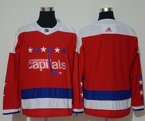 Adidas Capitals Blank Red Alternate Authentic Stitched Jersey