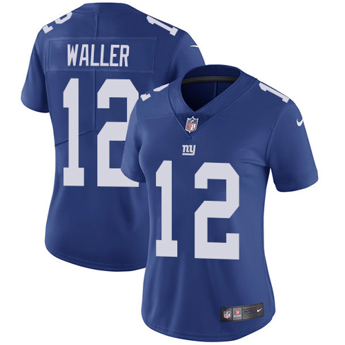 Giants #12 Darren Waller Royal Blue Team Color Women's Stitched Vapor Untouchable Limited Jersey