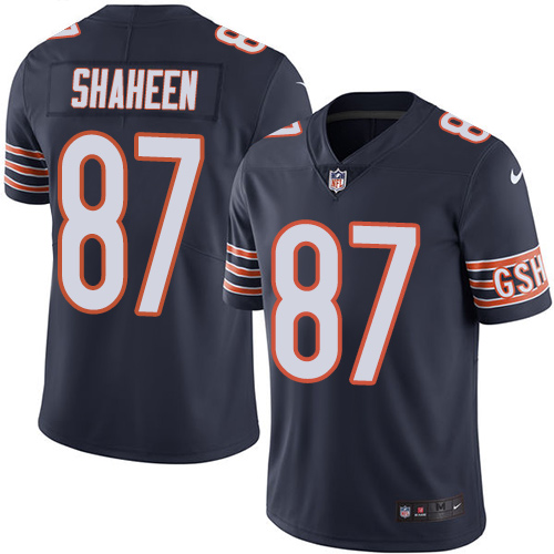 Chicago Bears #87 Adam Shaheen Navy Blue Team Color Youth Stitched Vapor Untouchable Limited Jersey Youth