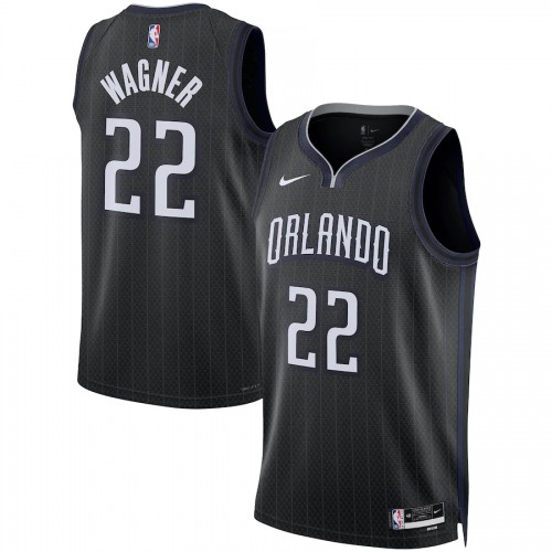 Orlando Orlando Magic #22 Franz Wagner Unisex Black 2022-23 Swingman Jersey - City Edition Mens