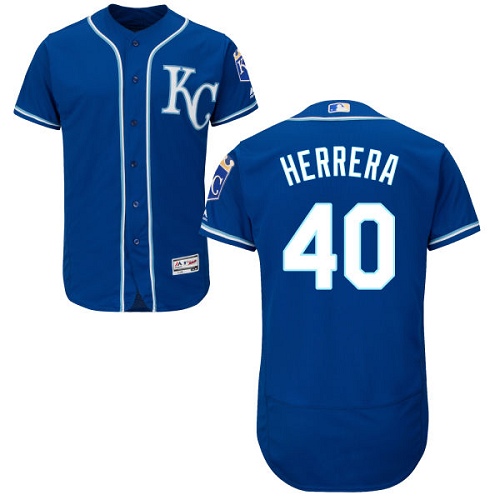 Kansas City Royals #40 Kelvin Herrera Royal Blue Flexbase Authentic Collection Stitched Jersey Men's