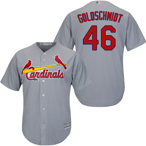 St.Louis Cardinals #46 Paul Goldschmidt Grey New Cool Base Stitched Jersey Men's