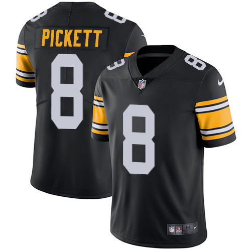 Steelers #8 Kenny Pickett Black Alternate Youth Stitched Vapor Untouchable Limited Jersey