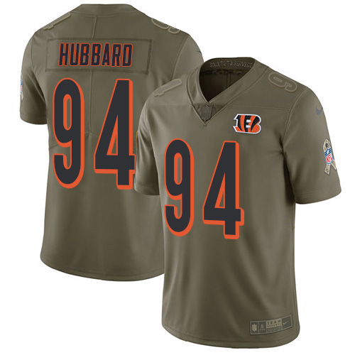Bengals #94 Sam Hubbard Olive Men's Stitched Limited 2017 Salute To Service Jersey