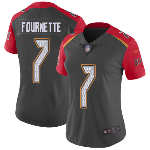 Tampa Bay Buccaneers #7 Leonard Fournette Gray Women's Stitched Limited Inverted Legend Jersey