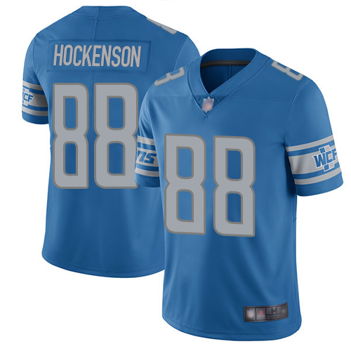 Detroit Lions #88 T.J. Hockenson Light Blue Team Color Youth Stitched Vapor Untouchable Limited Jersey Youth