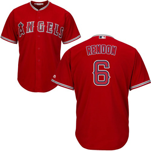Los Angeles Angels #6 Anthony Rendon Red Cool Base Stitched Youth Jersey Youth