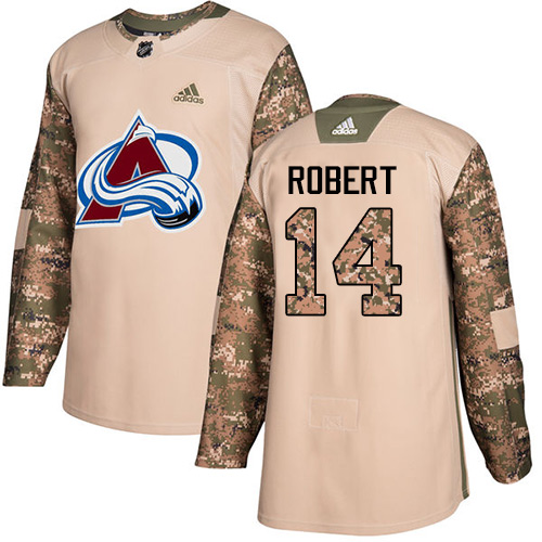 Adidas Colorado Avalanche #14 Rene Robert Camo Authentic 2017 Veterans Day Stitched Jersey Men's
