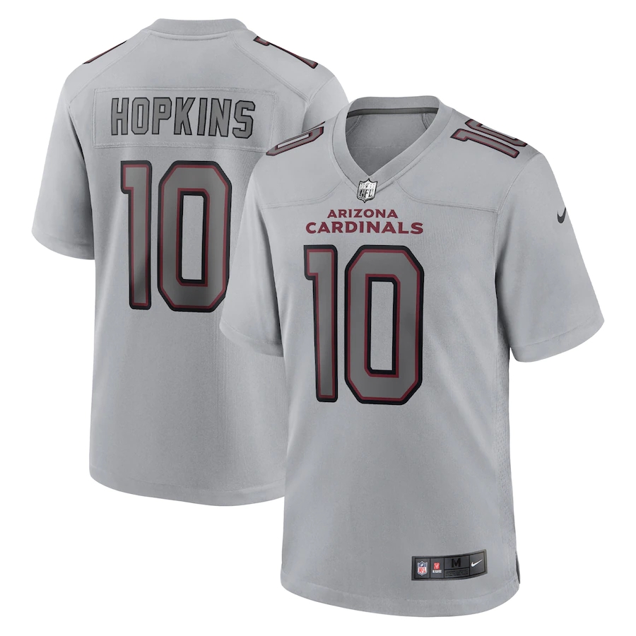 Arizona Cardinals #10 DeAndre Hopkins Men's Gray Atmosphere Fashion Game Jersey